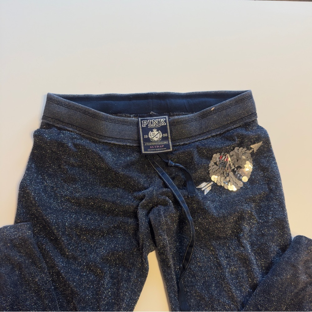 Sparkly vintage PINK low waisted pants - Picture 2 of 3